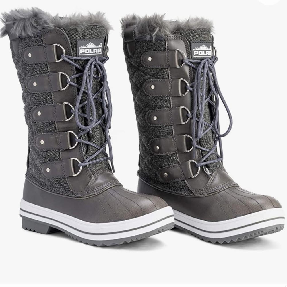 Polar tall winter snow boot